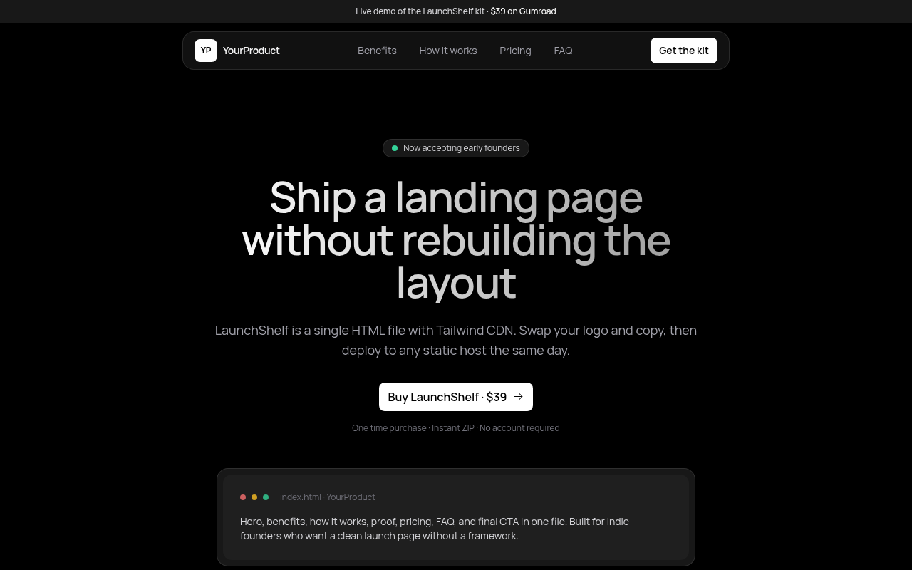 LaunchShelf screenshot