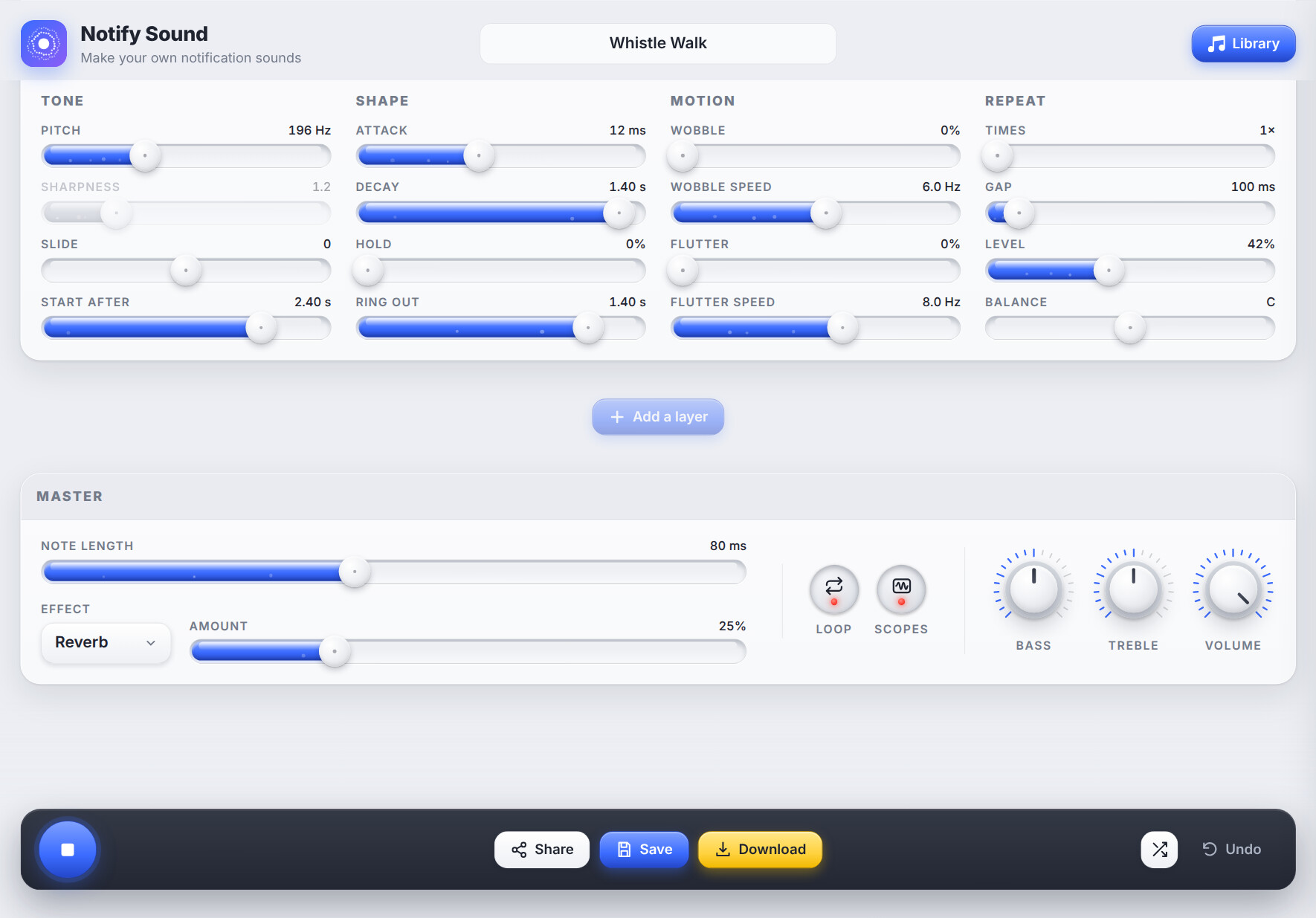 Notify Sound screenshot