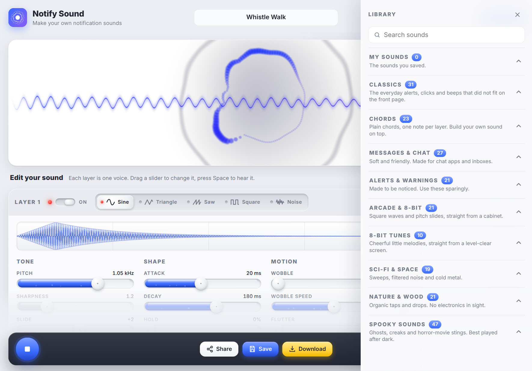 Notify Sound screenshot