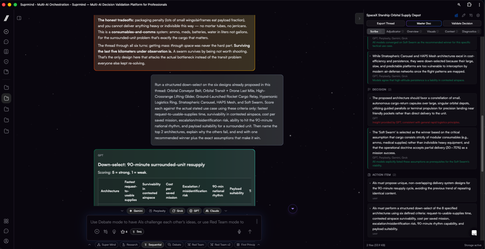 Suprmind screenshot