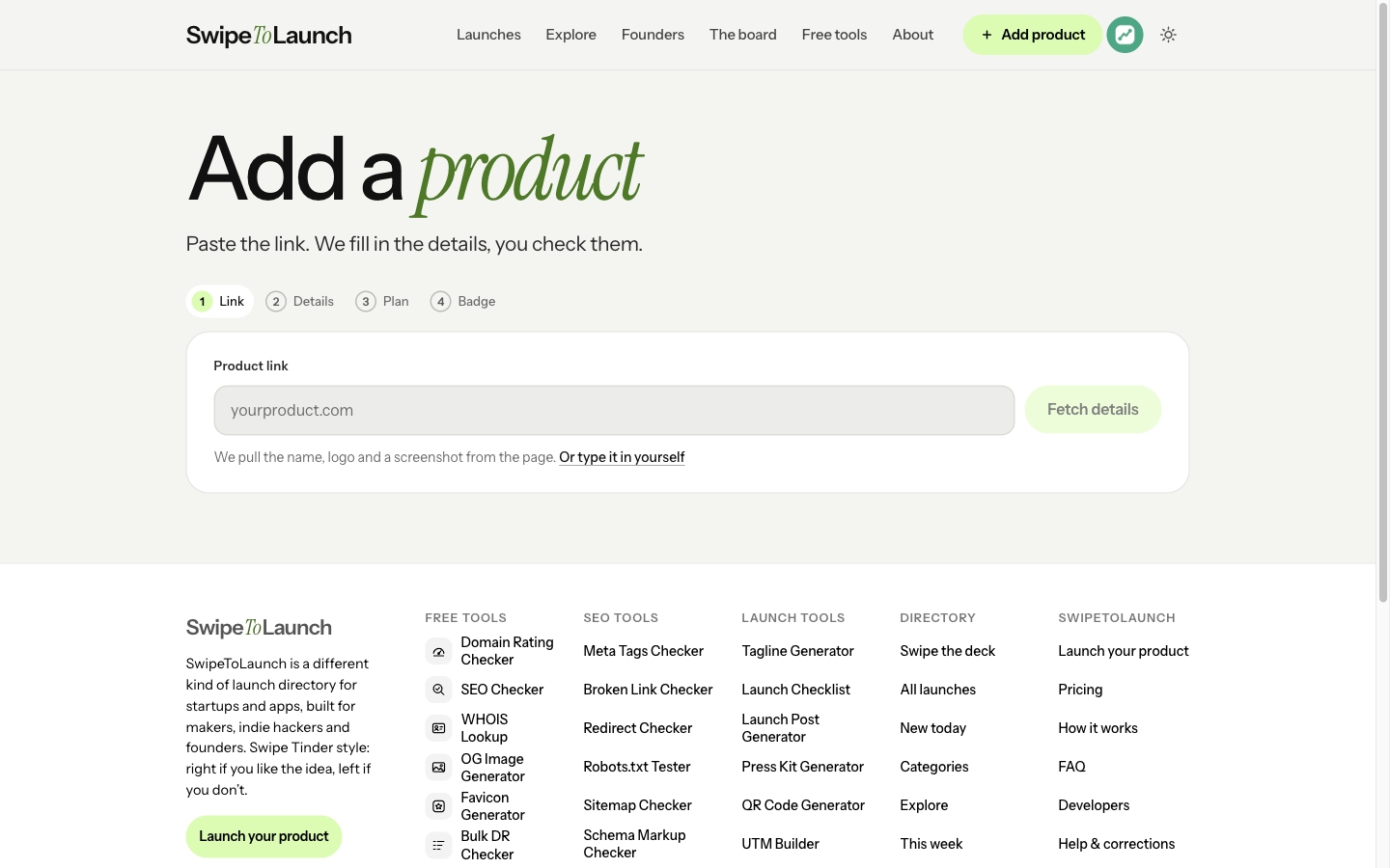 SwipeToLaunch screenshot