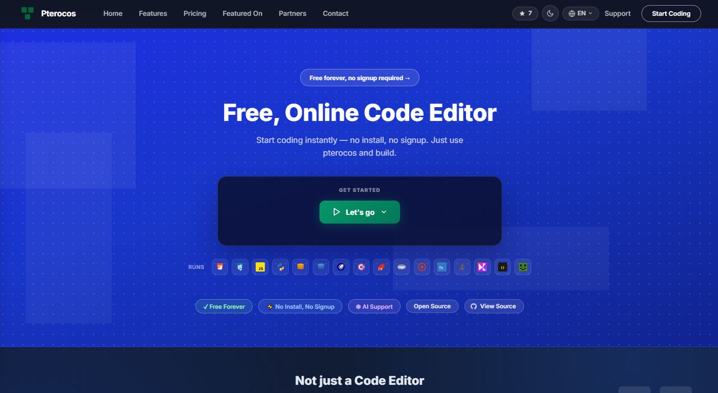 Pterocos.eu.org screenshot